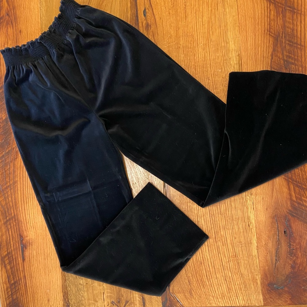 Act III Super Comfy Black Wide Leg Pants with Elastic Waistband, Size 14